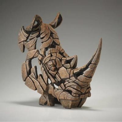 Miniature Rhino Head Sculpture